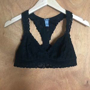 Aerie Lace Racerback Black Bralette